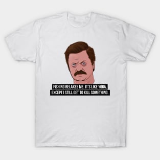 Ron Swanson - Fishing T-Shirt